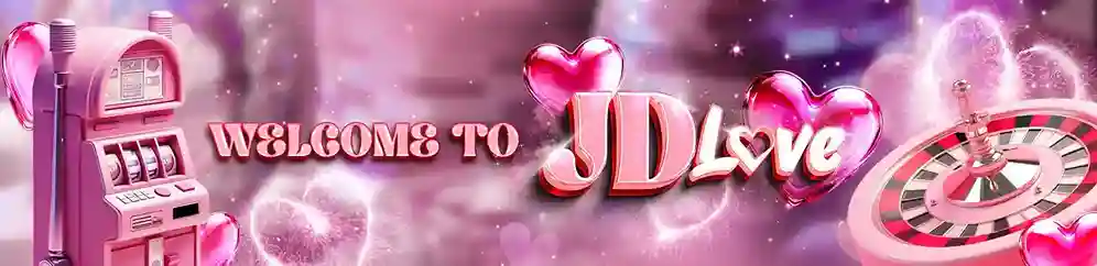 JDLOVE main banner showing exciting online casino, gaming, app, and registration features